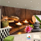 Tranh trang trí SPA massage chăm sóc da mặt thư giãn đẹp độc đáo, sang trọng dán tường, kính, gỗ - sẵn keo dán dễ- in size theo yêu cầu trên nhiều chất liệu bạt, pvc, vải treo