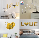 Cắt chữ, ảnh gương dán tường theo yêu cầu trang trí sang trọng - cắt mica, alu, poly