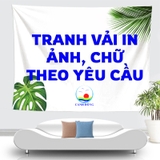 Tranh vải in theo yêu cầu - tranh vải decor trang trí tường - tranh vải treo tường trang trí sang trọng ý nghĩa mở rộng không gian phòng