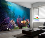 Decal dán tường biển san hô kỳ vĩ trang trí phòng ấn tượng, thư giãn hòa mình cùng thiên nhiên- dán được trên tường, kính, gỗ - in theo size yêu cầu trên nhiều chất liệu- sẵn keo dán dễ