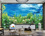 Decal dán tường biển san hô kỳ vĩ trang trí phòng ấn tượng, thư giãn hòa mình cùng thiên nhiên- dán được trên tường, kính, gỗ - in theo size yêu cầu trên nhiều chất liệu- sẵn keo dán dễ