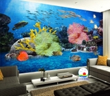 Decal dán tường biển san hô kỳ vĩ trang trí phòng ấn tượng, thư giãn hòa mình cùng thiên nhiên- dán được trên tường, kính, gỗ - in theo size yêu cầu trên nhiều chất liệu- sẵn keo dán dễ