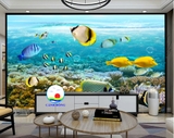 Decal dán tường đại dương biển xanh sinh động , sáng tạo không gian xanh thư giãn, ấn tượng, sang trọng dán được trên kính, tường, gỗ - in theo size yêu cầu trên nhiều chất liệu vải, bạt - sẵn keo dán dễ