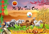 Tranh ngựa mã đáo thành công ngựa phi đại cát đại lợi dán tường, kính, gỗ - in size theo yêu cầu trên nhiều chất liệu decal, vải, bạt- sẵn keo dán dễ