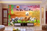Tranh ngựa mã đáo thành công ngựa phi đại cát đại lợi dán tường, kính, gỗ - in size theo yêu cầu trên nhiều chất liệu decal, vải, bạt- sẵn keo dán dễ