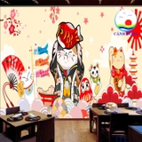 Tranh dán tường mèo thần tài Nhật bản MANEKI NEKO in size theo yêu cầu , sẵn keo dán dễ, in trên mọi chất liệu phẳng bạt, gỗ, thủy tinh, sứ.