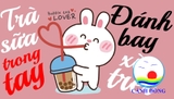 Decal dán trà sữa trang trí quán trà sữa, xe trà sữa cute đẹp ấn tượng thiết kế nội dung chữ và  in size theo yêu cầu- sẵn keo dán dễ