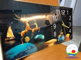 Đồng hồ thư pháp gỗ tráng gương hiện đại in uv 3D - kim trôi êm không tiếng ồn - thiết kế size và in ảnh theo yêu cầu làm quà tặng ý nghĩa