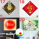 Tranh thư pháp chữ Nhẫn treo tường ý nghĩa in size và nội dung theo yêu cầu - gỗ tráng gương in uv 3D cao cấp