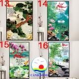 Tranh thư pháp chữ Nhẫn treo tường ý nghĩa in size và nội dung theo yêu cầu - gỗ tráng gương in uv 3D cao cấp