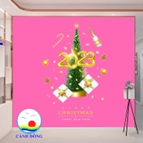 Decal trang trí giáng sinh noel năm mới 2023 dán tường, kính, gỗ, mọi mặt phẳng in size theo yêu cầu