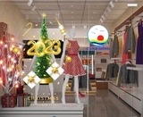 Decal trang trí giáng sinh noel năm mới 2023 dán tường, kính, gỗ, mọi mặt phẳng in size theo yêu cầu
