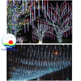 Dây đèn led nhiều màu trang trí tết, trang trí quán sang trọng dài 3m gồm 8 ống 45 cm