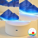 Đồng hồ cát, tranh cát chảy 3D, Đèn tranh cát chảy đổi nhiều màu sắc độc đáo, khắc chữ , in nội dung quà tặng theo yêu cầu