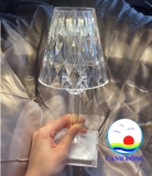 Đèn ngủ 3d, Đèn ngủ để bàn, Đèn led trang trí, Đèn hoàng hôn cao cấp pha lê kim cương cảm ứng đổi màu có remote