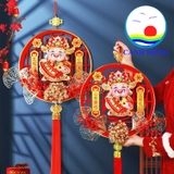 Dây treo trang trí tết thần tài lắc đầu gọi tài lộc, hỷ phúc đến trang trí nhà cửa- Liễn thần tài lắc đầu, liễn treo tết