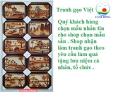 Tranh gạo Việt Nam thủ công trên từng hạt gạo-quà lưu niệm cá nhân , tổ chức ý nghĩa , độc đáo- Nhận làm tranh gạo theo yêu cầu