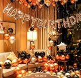 Bộ trang trí sinh nhật love happy birthday nam nữ ý nghĩa kèm dây đèn led và bơm tay.