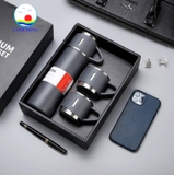 Bình giữ nhiệt kèm 2 ly in logo theo yêu cầu - quà tặng lưu niệm ý nghĩa - Đặt càng nhiều có ưu đãi