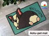 Thảm lau chân trang trí nhà cửa hình thú cưng chó và mèo đáng yêu.