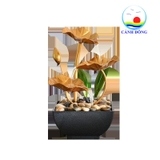 Thác nước phong thủy hoa sen- đài phun nước  chậu cây  trang trí  nhà cửa, văn phòng để  bàn sang trọng-nhận in ảnh ,logo theo yêu cầu làm quà tặng ý nghĩa