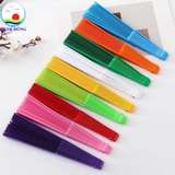 Quạt gấp vải nan nhựa sỉ combo 300 cái ,quạt sự kiện,quạt trang trí , quạt biểu diễn giá rẻ- có sẵn số lượng