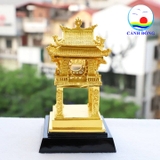 Mô hình Khuê Văn Các bằng đồng dát vàng 24k cao 13.5 cm - quà tặng cao cấp ý nghĩa - có sẵn giao nhanh hỏa tốc