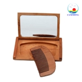 Quà tặng Việt Nam bộ gương lược gỗ - Nhận in và khắc logo, chữ, hình ảnh theo yêu cầu tặng thầy cô, đối tác, bạn bè lưu niệm