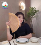 Quạt gấp cao cấp kiểu mới độc đáo vẽ tay trực tiếp lên nan - nhận vẽ nội dung theo yêu cầu