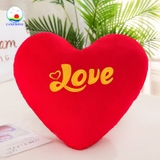Gối cưới chữ Hỷ trái tim đỏ trang trí phòng cưới cô dâu chú rể , quà tặng cưới, tân hôn, tiệc cưới vải nhung siêu mịn