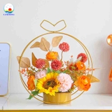 Giỏ hoa cắm bông hoa để bàn trơn - chưa có hoa trang trí tết, sự kiện tiệc cưới, lễ hội , quà tặng ngày nhà giáo Việt Nam tri ân thầy cô - Nhận cắm hoa tươi, hoa sáp theo yêu cầu làm quà tặng