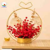 Giỏ hoa cắm bông hoa để bàn trơn - chưa có hoa trang trí tết, sự kiện tiệc cưới, lễ hội , quà tặng ngày nhà giáo Việt Nam tri ân thầy cô - Nhận cắm hoa tươi, hoa sáp theo yêu cầu làm quà tặng