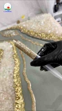 Tranh epoxy khảm thạch anh phong thủy sang trọng làm thủ công vẽ theo yêu cầu