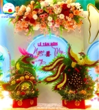 Mâm quả rồng phụng trầu cau gồm 2 quả như hình - phụ kiện cưới thủ công ý nghĩa- chỉ giao hỏa tốc đặt trước 1 ngày