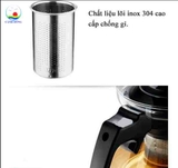 Bộ ấm trà thủy tinh, bình trà, pha cà phê có lưới lọc kèm 4 ly thủy tinh cao cấp - Nhận in logo thương hiệu theo yêu cầu làm quà tặng ý nghĩa