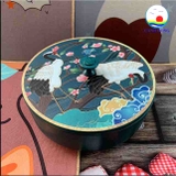 Khay đựng mứt, bánh, hạt tết in 3D sang trọng làm từ mủ nhựa cây thiên nhiên thân thiện môi trường - quà tặng, trang trí tết ý nghĩa