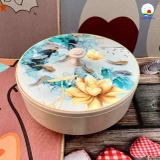 Khay đựng mứt, bánh, hạt tết in 3D sang trọng làm từ mủ nhựa cây thiên nhiên thân thiện môi trường - quà tặng, trang trí tết ý nghĩa