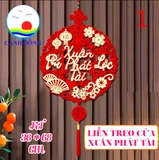 Liễn treo cửa tết xuân phát tài - chúc mừng năm mới nhiều mã đẹp