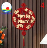 Liễn treo cửa tết xuân phát tài - chúc mừng năm mới nhiều mã đẹp