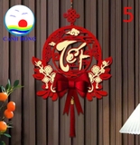 Liễn treo cửa tết xuân phát tài - chúc mừng năm mới nhiều mã đẹp