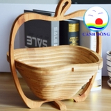Giỏ gỗ xếp gọn Cảnh Đông – Đựng trái cây, bánh kẹo – Làm rổ, đĩa, thớt decor phong cách mộc