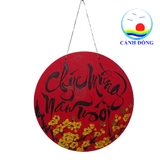 Trang trí tết treo cửa treo tường gỗ 30 cm vẽ tay sáng tạo độc đáo tặng kèm móc dán treo - Nhận vẽ theo yêu cầu