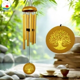 Chuông gió nhạc thiền Cảnh Đông – 6 thanh kim loại lớn – Treo ban công, sân vườn