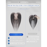 F520 MÁI DÁN VELCRO TÓC THẬT SIZE 8X11 (KHÔNG CẦN KẸP TÓC)