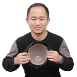 M04: MÁI NAM TÓC THẬT SIZE 16*18 (DA ĐẦU MÓC LƯỚI)-MÀU ĐEN