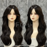 ML8159 XOĂN LAYER MÁI BAY 60CM NÂU ĐEN