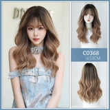 C0368 XOĂN SÓNG OMBRE NÂU CACAO LIGHT TÂY