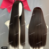 Z87007 MÀU NÂU ĐEN- THẲNG SUÔNG MÁI DÀI 75CM