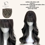 CH2063-7 -MÁI HÓI DỆT KIM XOĂN DÀI LIGHT KHÓI