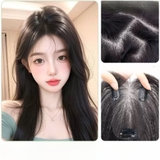 T028 MÁI VOAN MÂY TÓC TƠ PHA 10% TÓC THẬT 35CM